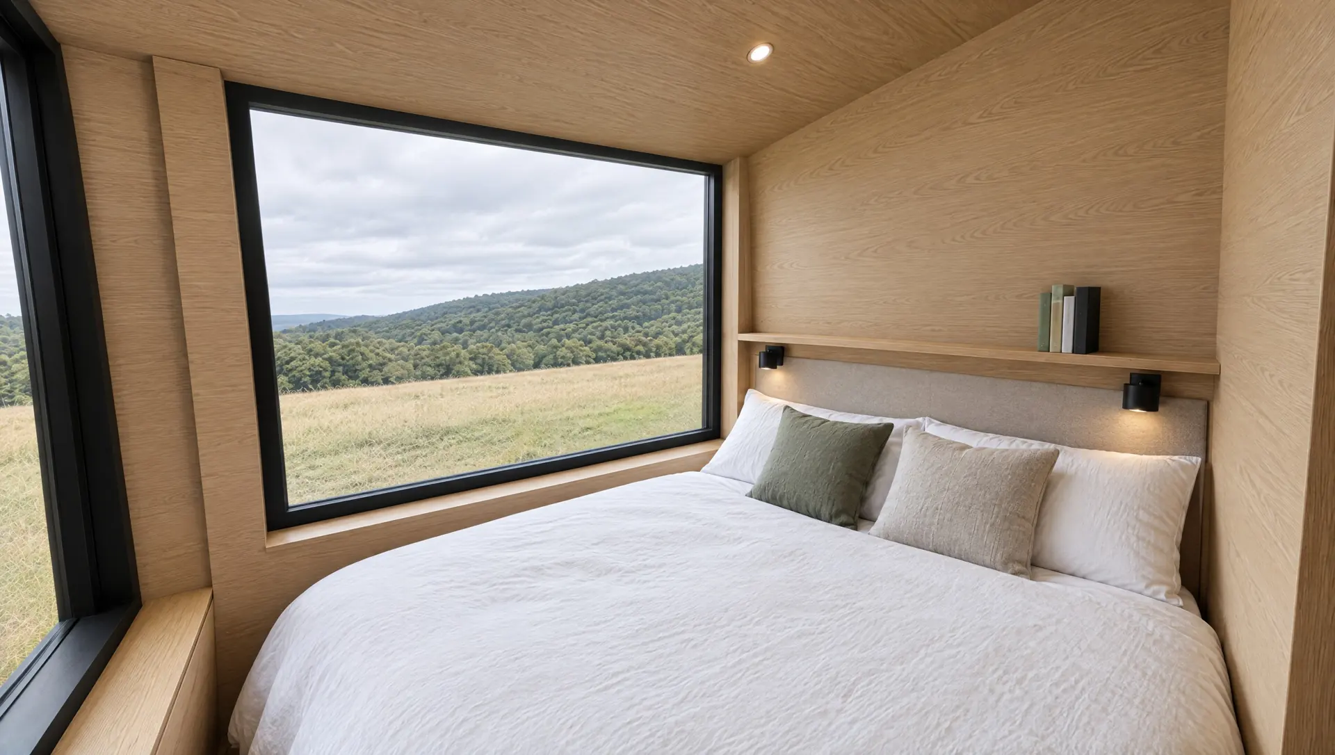 Bedroom with the end window