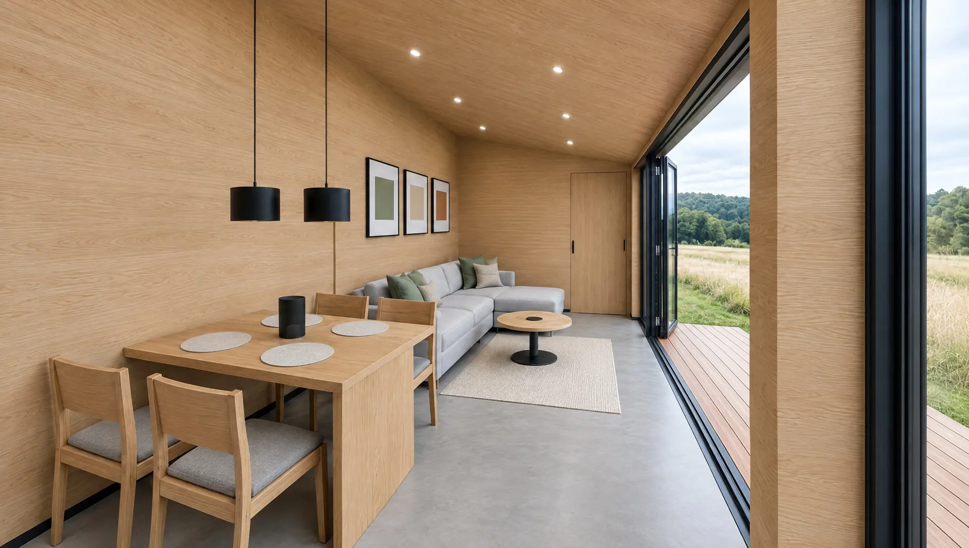 Dining and living room