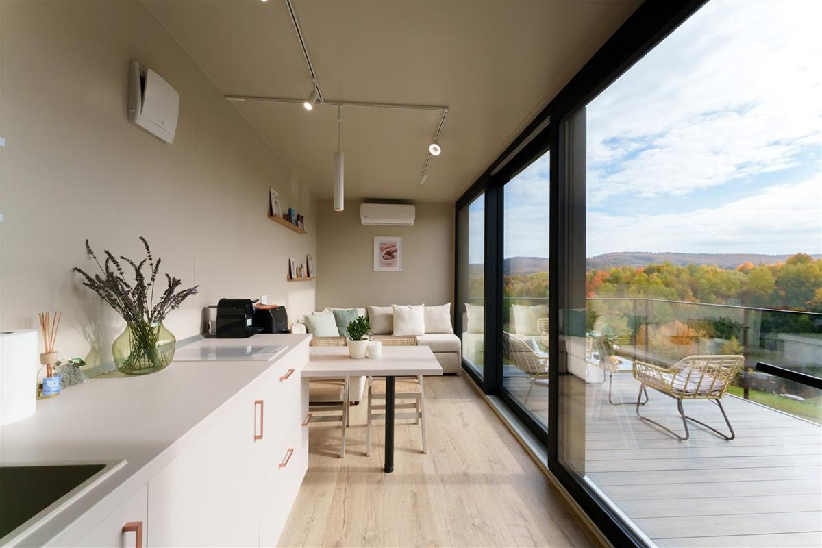 Kitchen and living room
