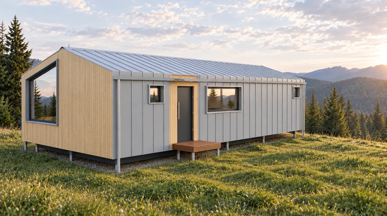 TUNDRA Veranda exterior: entrance side with the long kitchen window