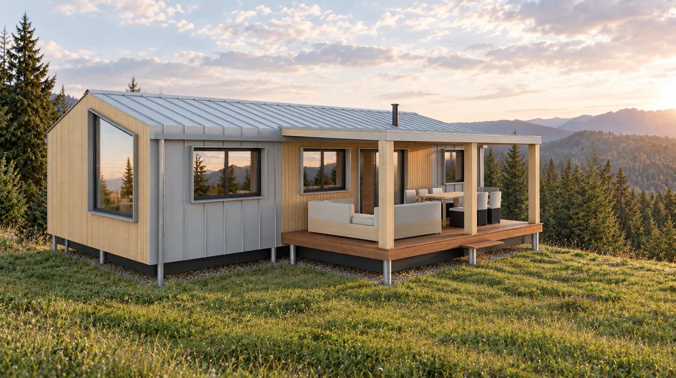 TUNDRA Veranda exterior: gable glazing and the covered veranda